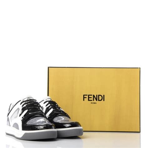 fendi men's mixed-media shiny trainer sneakers|Men's Luxury Sneakers & Low.